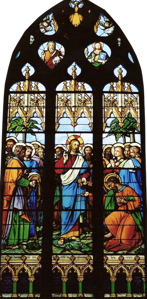 Restauration « Remise des clefs à saint Pierre », église de Vémars (95)